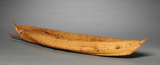 Model Canoe and Paddles