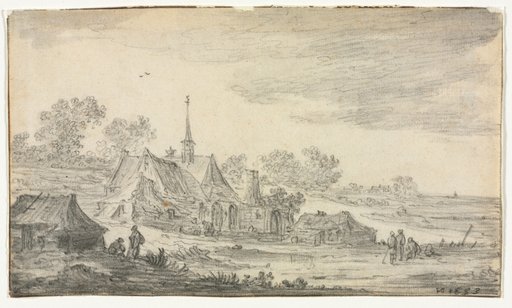 Group of Buildings on a Seashore