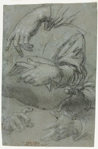 Studies of Hands (recto)
