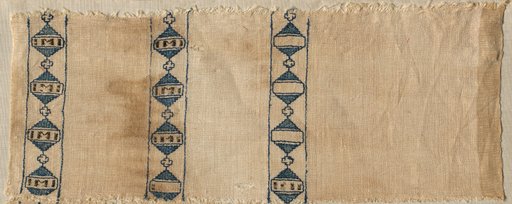 Two Fragments of a Scarf or Headdress