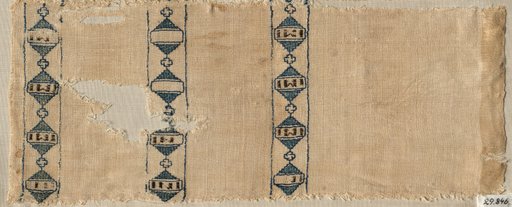Two Fragments of a Scarf or Headdress