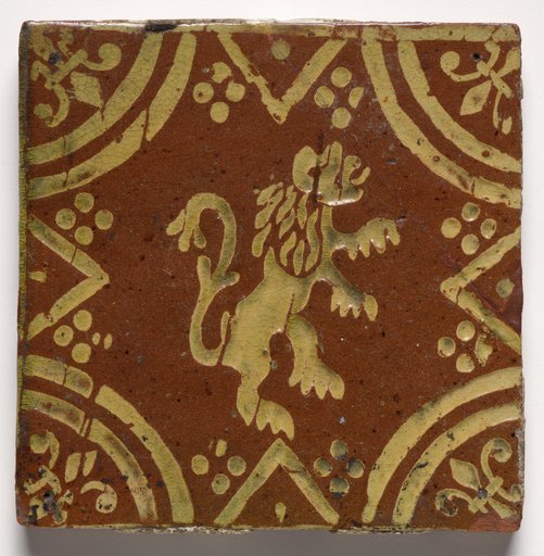 Tile- Rampant Lion
