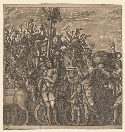 The Triumph of Julius Caesar: Soldiers Marching with Trophies of War