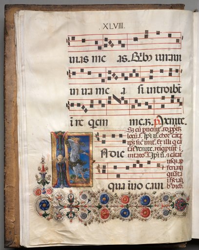 Antiphonary: Initial, angel