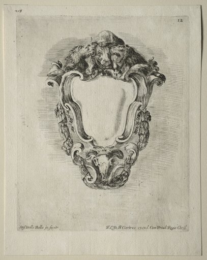Collection of Various Caprices and New Designs of Cartouches and Ornaments: No 12