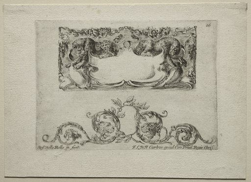 Collection of Various Caprices and New Designs of Cartouches and Ornaments: No 16