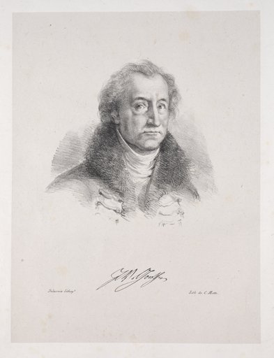 Illustrations for Faust: Frontispiece - Portrait of Johann Wolfgang von Goethe