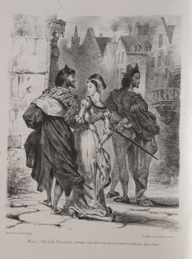 Illustrations for Faust: Faust seeks to allure Marguerite