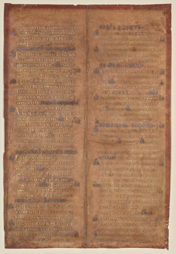 Bifolium Excised from a Carolingian Gradual (recto)