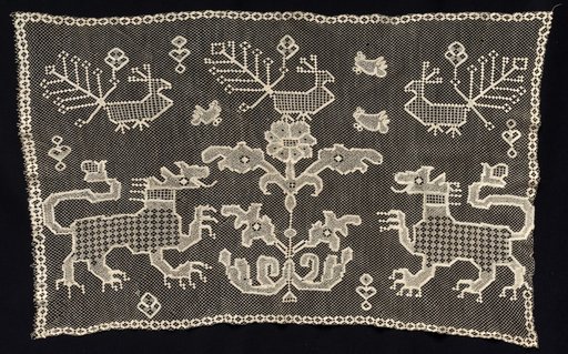 Panel with Panthers, Birds, and Floral Motifs