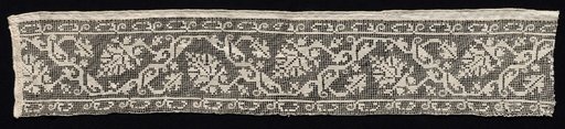 Fragment of a Band with Vines and Leaves