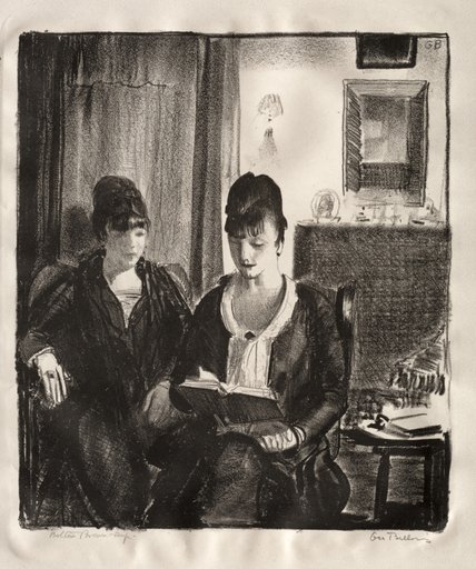 Elsie Reading to Emma, Second Stone
