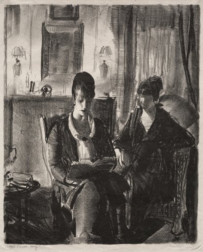 Elsie Reading to Emma, First Stone