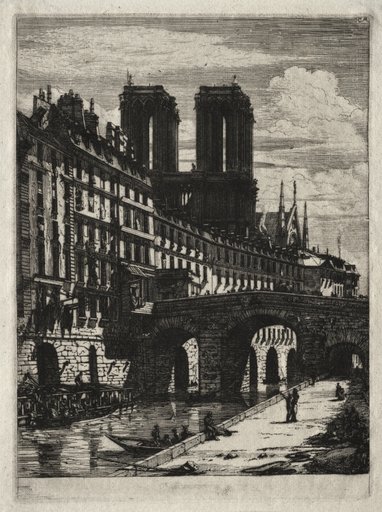 Etchings of Paris: Le Petit Pont