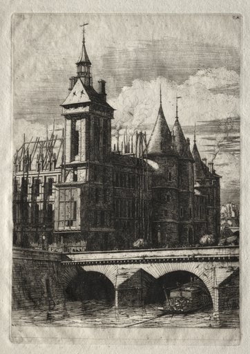 Etchings of Paris: The Clock Tower
