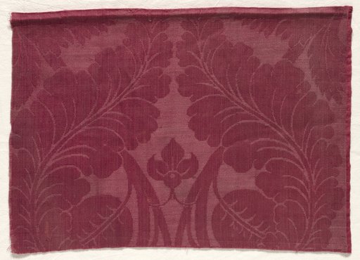 Damask with Leaf and Floral Design