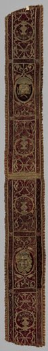 Embroidered Strip of Velvet