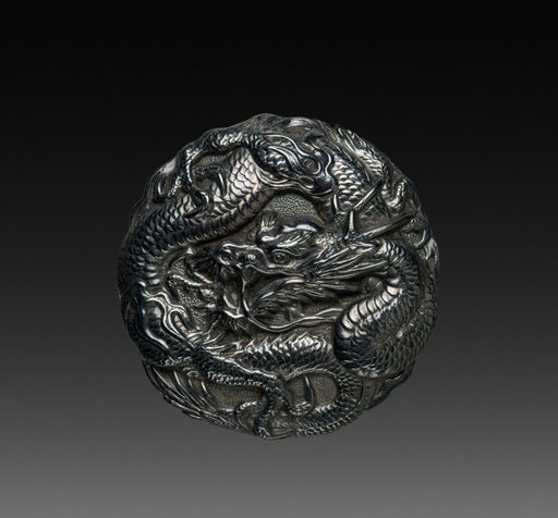 Button with Dragon