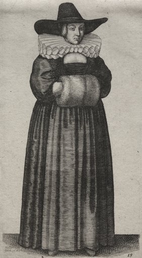 The Several Habits of English Women, from the Nobility to the Country Women as they are in these times: The Woman with a Mannish Hat and Light Muff