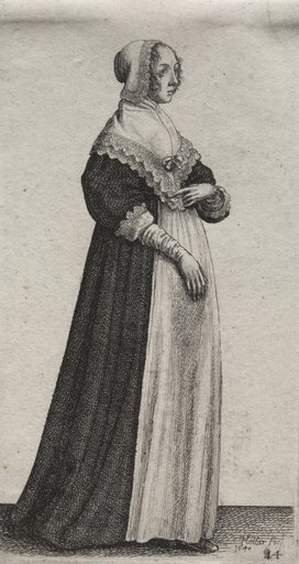 The Several Habits of English Women, from the Nobility to the Country Women as they are in these times: The Woman with a High Neckcloth