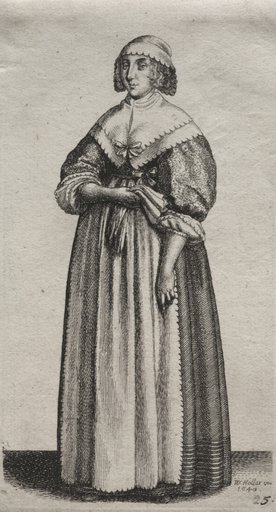 The Several Habits of English Women, from the Nobility to the Country Women as they are in these times: The Woman with Gloves