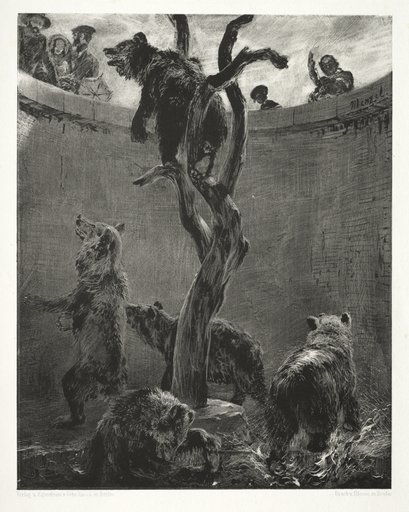 Essay on Stone with Brush and Scraper: The Bear Pit