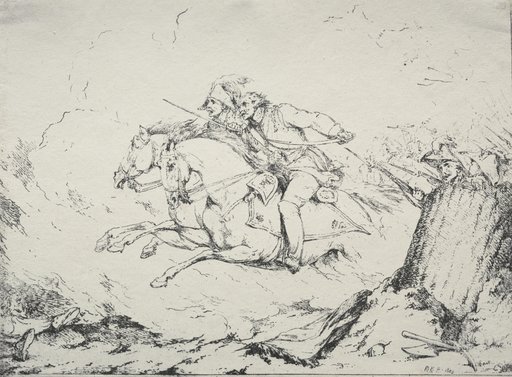 Specimens of Polyautography: Cavalry Charge
