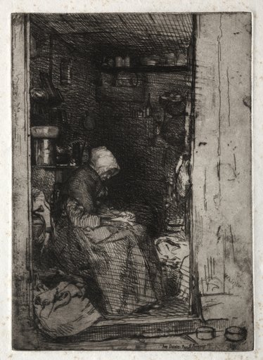 Twelve Etchings from Nature: La Veille aux Loques