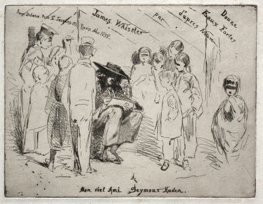 Twelve Etchings from Nature: Title Page - Delauney Sketching