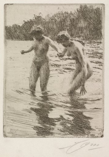 Two Bathers