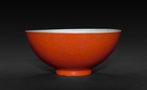 Wine Cup with Monochrome Red Glaze