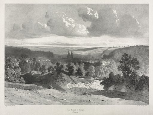 Voyages pittoresques et romantiques dans l'ancienne France. Bretagne: Vue général de Quimper