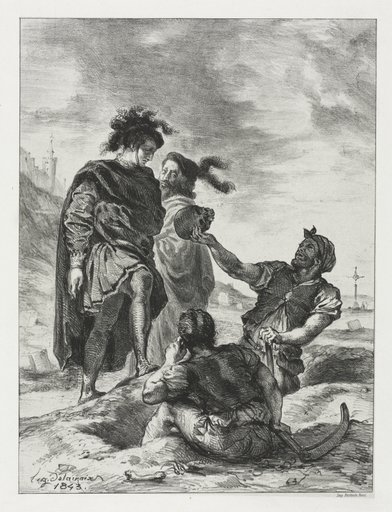 Hamlet: Hamlet and Horatio with the Grave Diggers