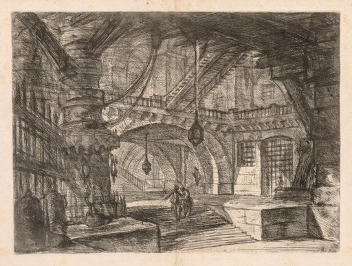 The Prisons: A Wide Hall with Lanterns