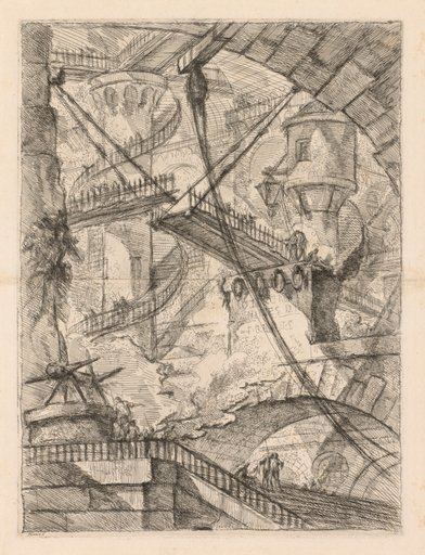 The Prisons: An Immense Interior with a Drawbridge