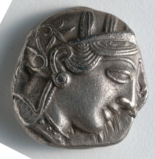 Tetradrachm: Head of Athena, r. (obverse)