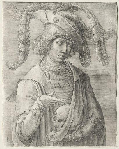 Portrait of a Young Man with a Skull