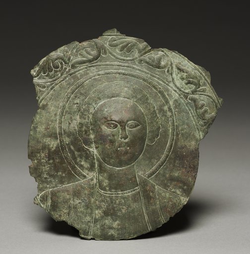 Door Plaque with the Head of a Saint