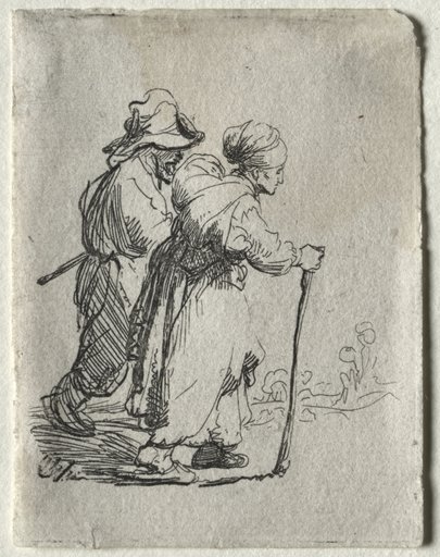 Two Tramps, a Man and a Woman