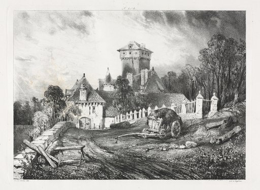 Voyages pittoresques et romantiques dans l'ancienne France, Auvergne: Château de Pesteil à Polminhac