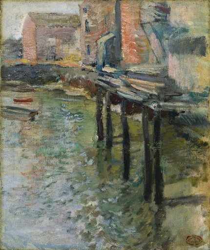 Deserted Wharf (The Old Mill at Cos Cob)