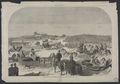 The Drive in Central Park, New York, September, 1860