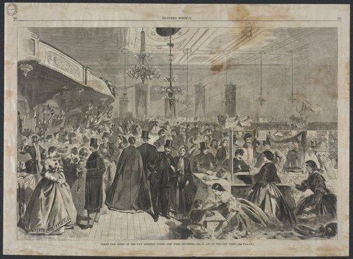 Great Fair Given at the City Assembly Rooms, New York, December, 1861, in Aid of the City Poor