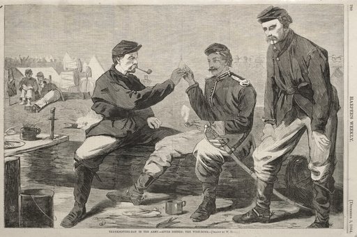 Thanksgiving Day in the Army - After Dinner: The Wish-Bone