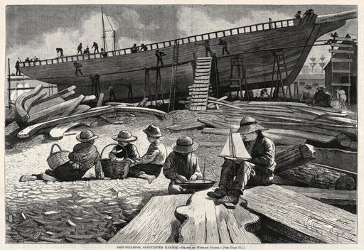 Ship-Building, Gloucester Harbor