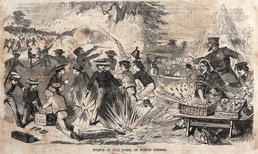 Fourth of July Scene, on Boston Common