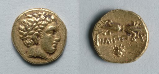 Obol: Head of Apollo (obverse); Thunderbolt (reverse)