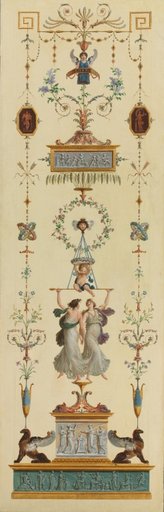Decorative Panels, Double-leaf Doors, Overdoor Paintings
