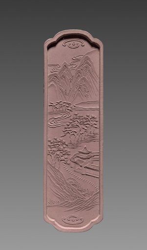 Ink Stick from an Imperially Commissioned Set of Ink Stick with Images and Poems of Famous West Lake Sites