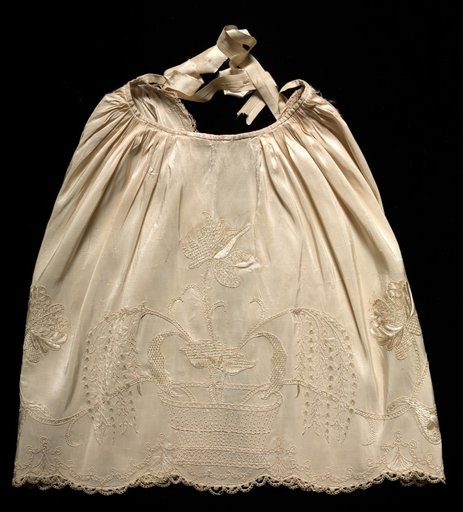 Embroidered Taffeta Apron